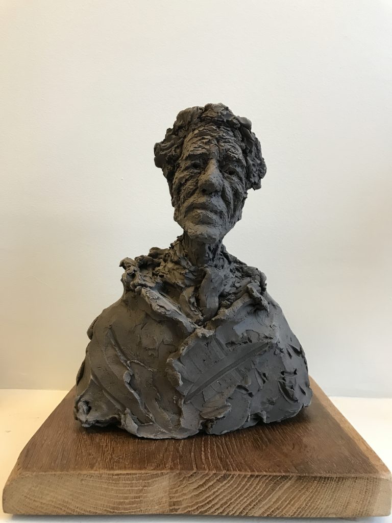 Buste de Giacometti, une oeuvre de Bee Pellerin.